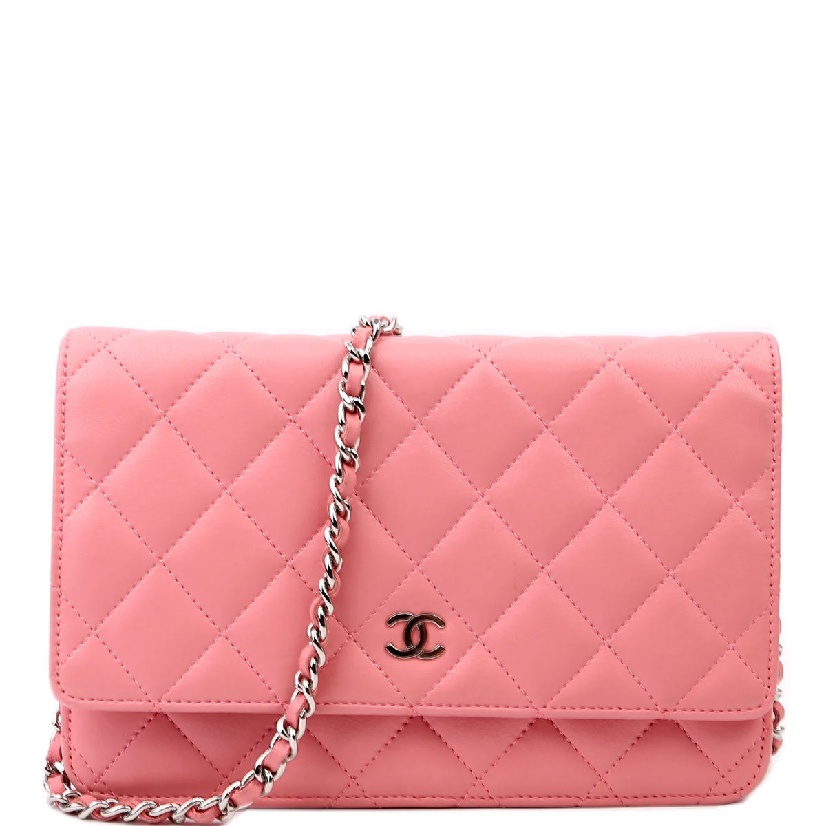 WOC Classic Lambskin Pink | Keeks Designer Handbags