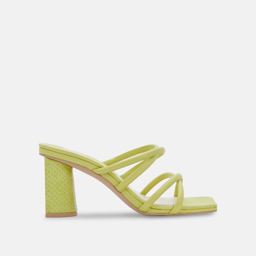 PATSI HEELS LIGHT GREEN LEATHER | DolceVita.com