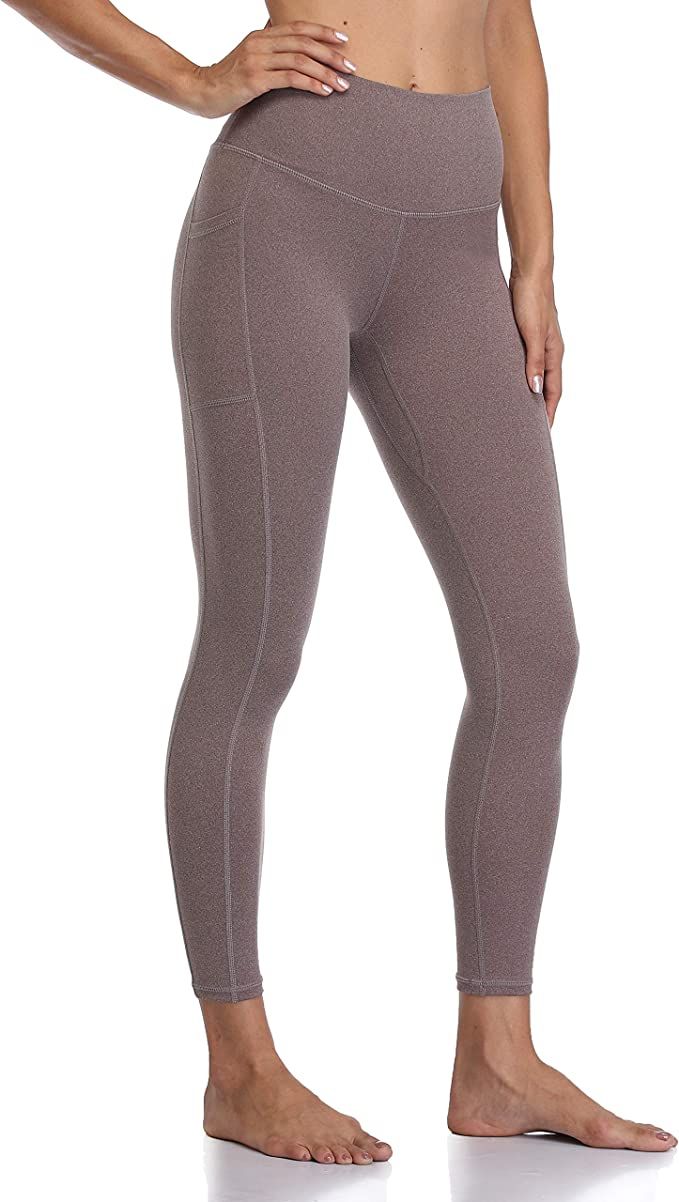 Colorfulkoala Women's High Waisted Yoga Pants 7/8 Length Leggings with Pockets | Amazon (US)