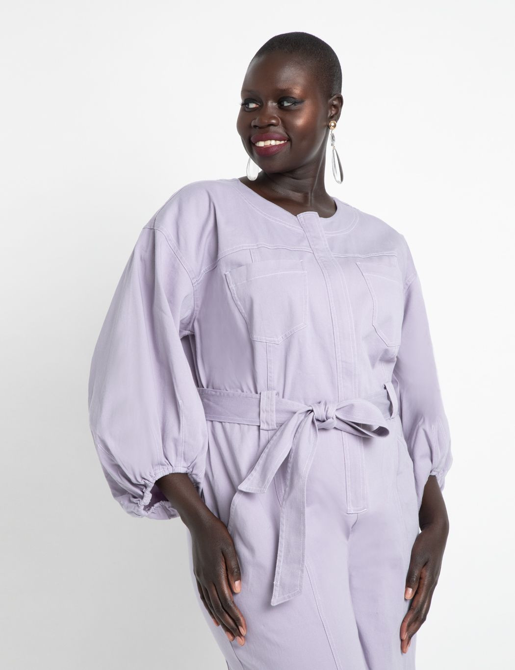 Puff Sleeve Jumpsuit | Eloquii