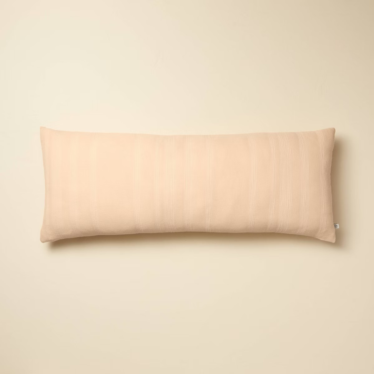 14"x36" Vertical Stripe Decorative Lumbar Throw Pillow Blush - Hearth & Hand™ with Magnolia | Target