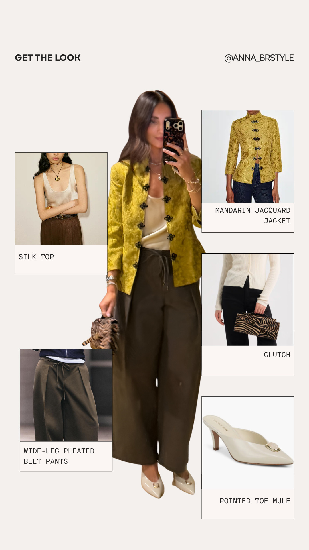 Mandarin jacquard jacket paired with wide leg pants and a silk top creates a polished fall look.

chic fall outfit, polished fall outfit, elevated fall style, jacquard jacket, silk top, wide leg pants, pointed toe mules, dinner outfit, work outfit, fall fashion 

 #LTKootd #LTKOver40