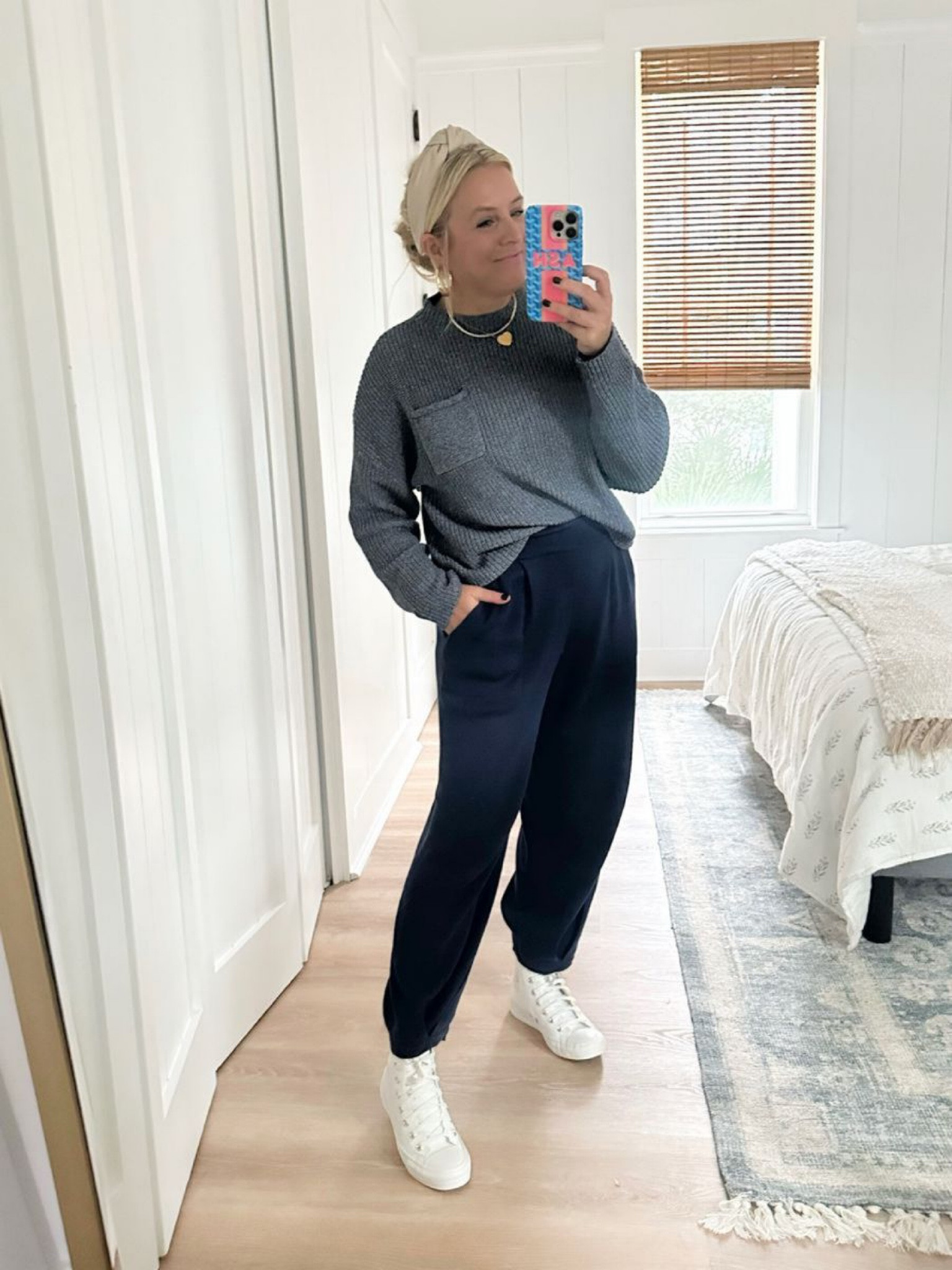 Two piece sweater and pants set from Amazon that we all know and love but in long sleeve version. Wearing size small. Comes in lots of colors. Perfect for any casual day. Scalloped leather converse are a fall must too 

#LTKSeasonal #LTKfindsunder50 #LTKstyletip