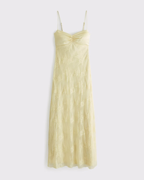 The A&F Julia Slip Lace Maxi Dress | Abercrombie & Fitch (US)