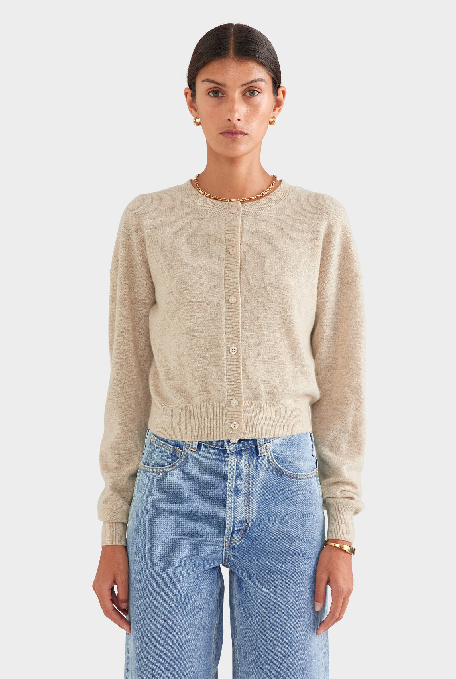 Dropshoulder Cashmere Cardigan | Venroy AU