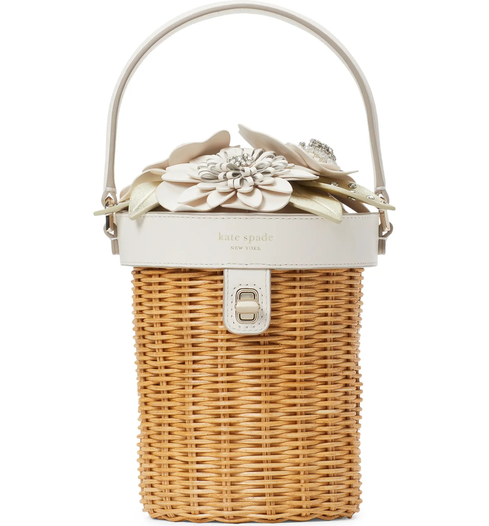 kate spade new york bridal wicker floral crossbody bag | Nordstrom | Nordstrom