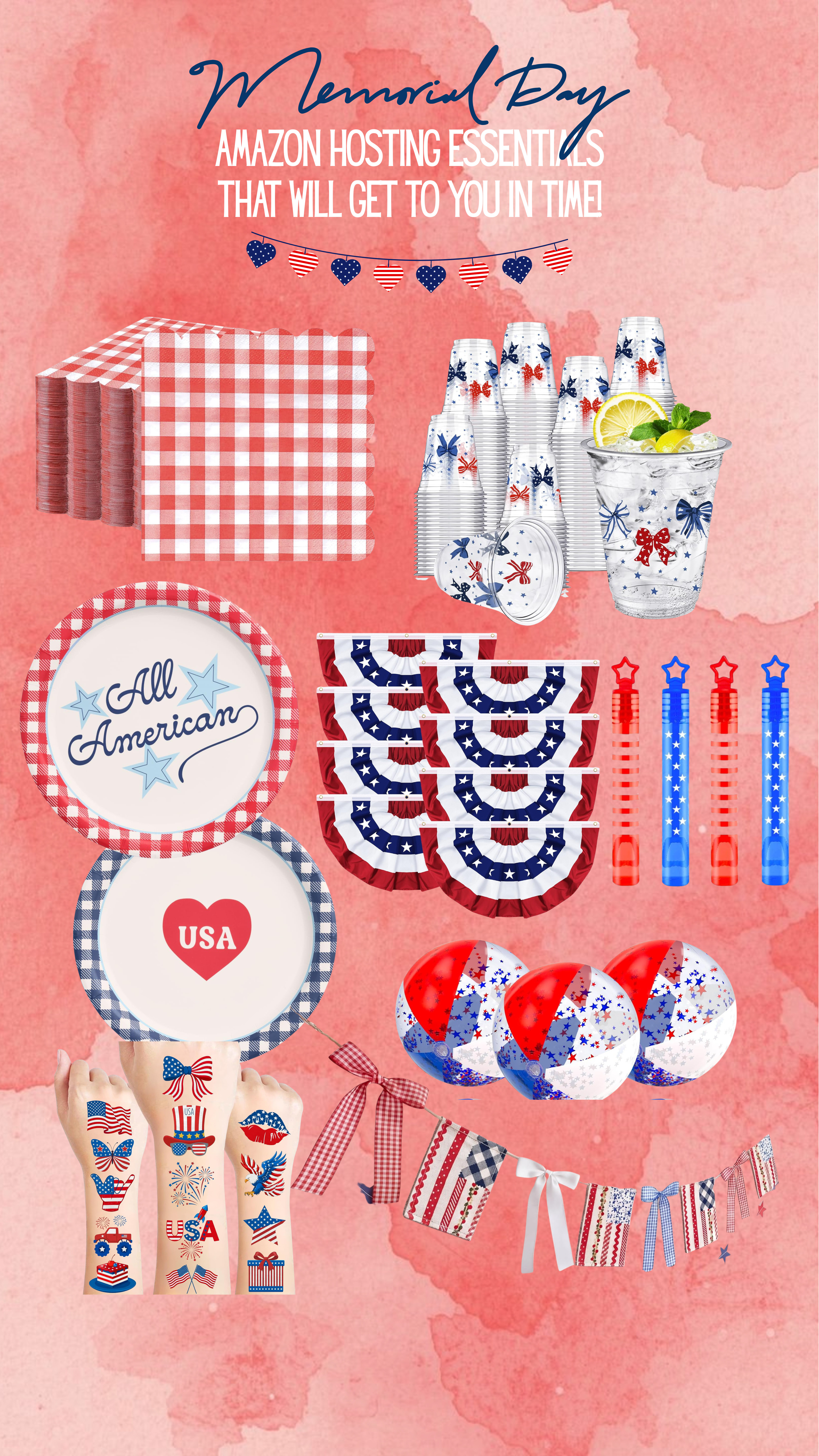 last minute Memorial Day essentials!🇺🇸 

 #LTKSeasonal #LTKHome
