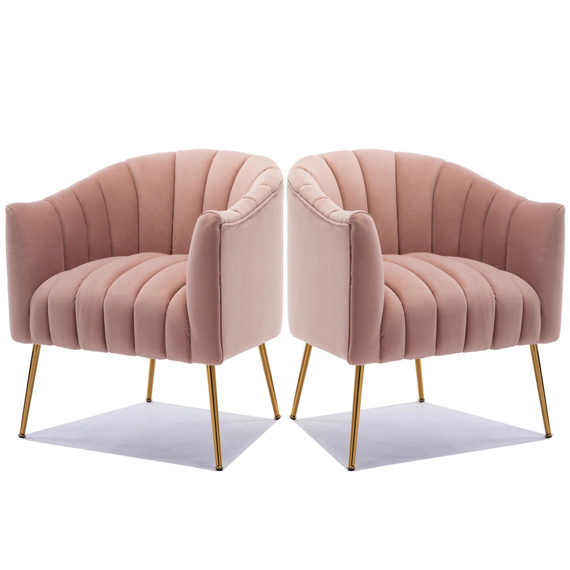 Murrow Velvet Accent Chair (Set of 2) | Wayfair North America