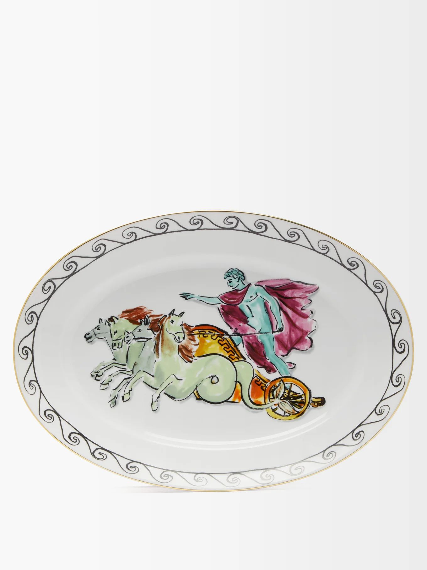 X Luke Edward Hall oval chariot porcelain platter | Matches (UK)