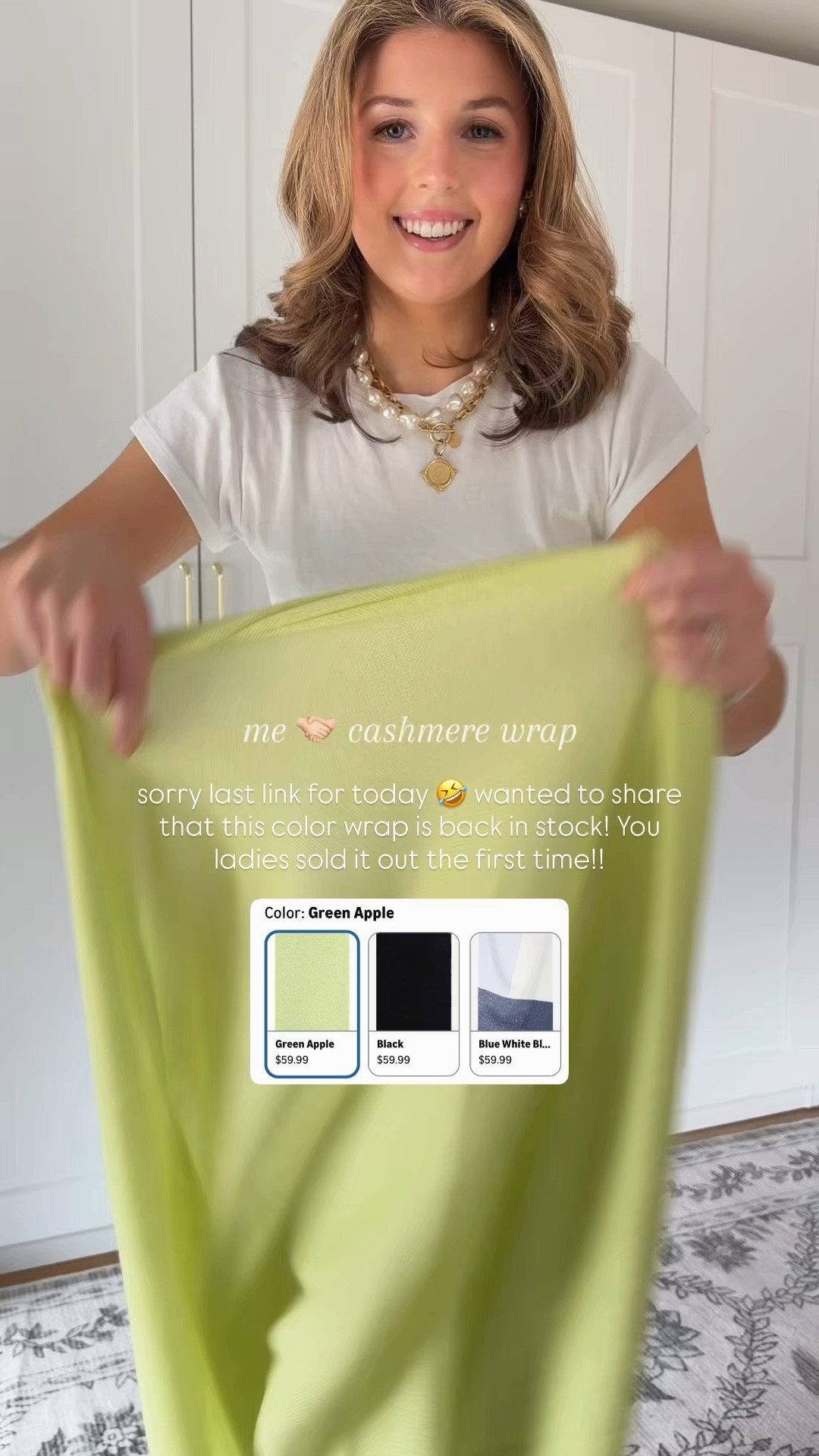 Cashmere wrap back in stock!