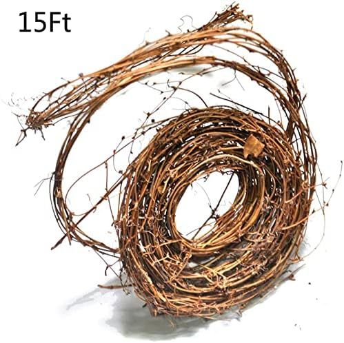 Amazon.com: 3 Pack Natural Grapevine Twig Garland, 15Ft Twig Garland Grapevine Wreath DIY Crafts Nat | Amazon (US)