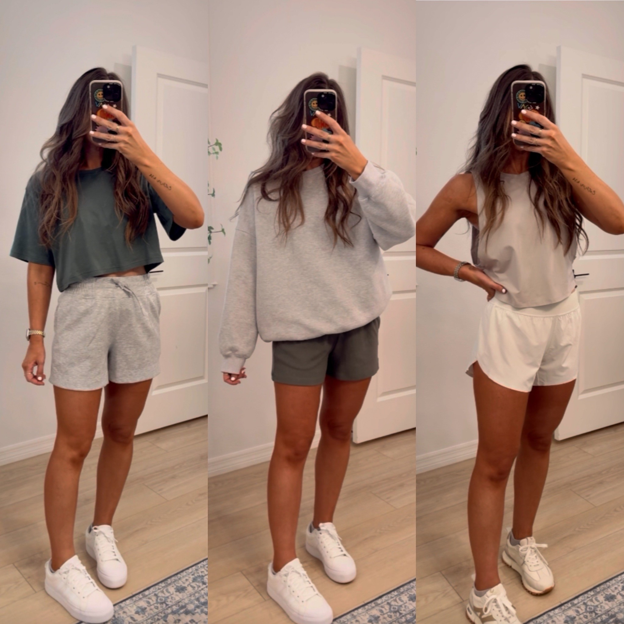 Fave amazon comfy athleisure wear and active outfits for workouts / comfy wfh & mom life :) TTS small in all except sized up to M in the middle sweatshirt for oversized fit. If you’re new here, here’s my stats: just shy of 5’4, size 2 or S is my TTS (true to size). #amazonspringsale #amazonprime #amazonoutfits #amazonoutfitideas #amazonoutfit #amazonprimemom #momoutfits #momoutfitideas #momoutfitinspo #neutraloutfits #neutraloutfitinspo #neutraloutfit #casualoutfitsdaily 

