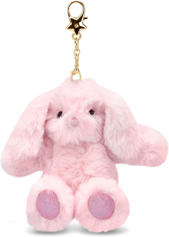 iscream Fun and Furry Pretty Pinks Decorative Purse and Backpack Keyring Clip | Amazon (US)