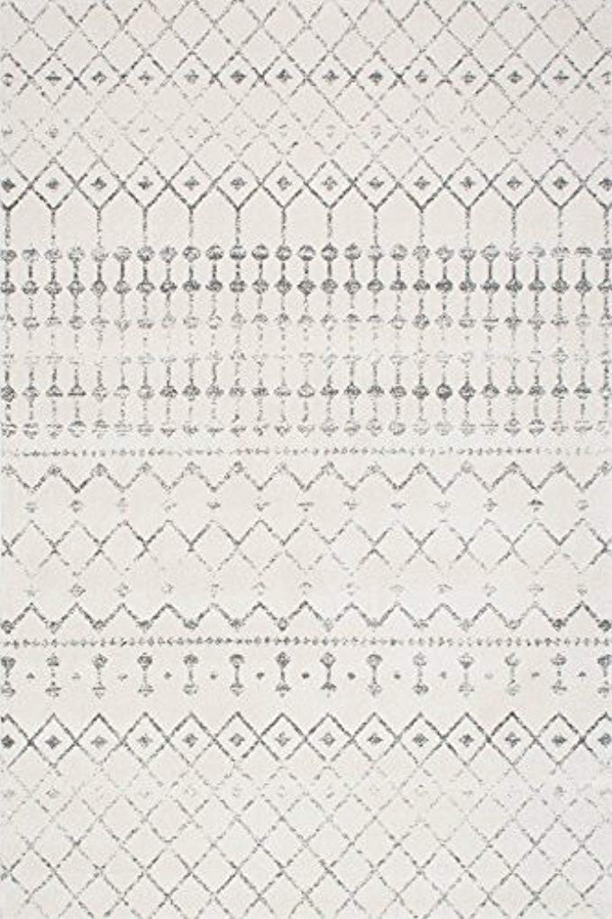 nuLOOM Moroccan Blythe Area Rug, 8' x 10', Grey | Amazon (US)