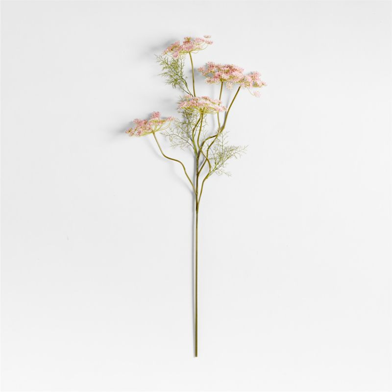 Faux Pink Queen Anne's Lace Stem 43" by Abigail Ahern | Crate & Barrel | Crate & Barrel