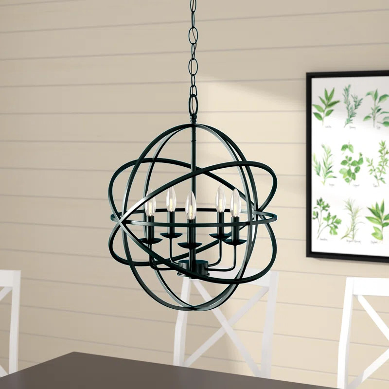 Hankinson 5 - Light Unique Globe Chandelier | Wayfair North America
