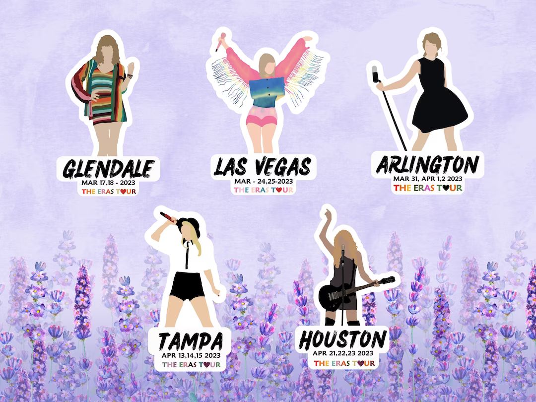 Taylor Swift Tour Sticker, Swiftie Gift, Vinyl Sticker, Swiftie Merch, Planner Sticker, Taylor Sw... | Etsy (US)