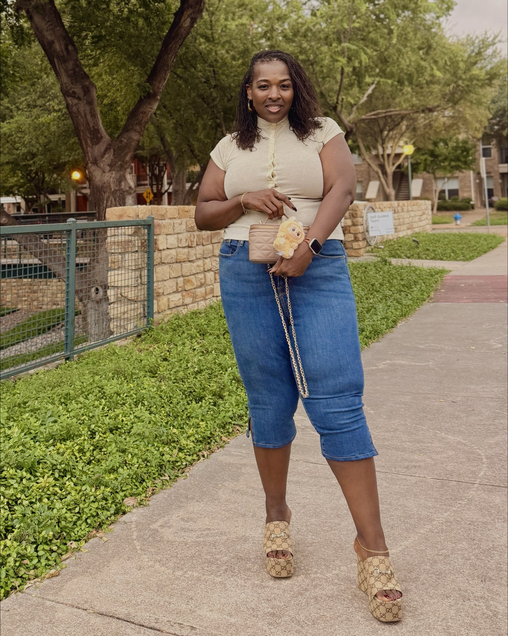 Fall fits but make it cute & comfy 🍂
Y’all… are we bringing capri pants back this season or nah? 👀 I styled mine with a soft neutral top, statement wedges, and my little playful crossbody for a casual chic vibe.

I wanna know what the girlies think… Are capris making a comeback in your closet? Comment the word fall below and I’ll send you the link to shop this look. 

#PlusSizeFallFashion #FallStyleInspo #PlusSizeOOTD #CurvyAndConfident #FallFits #PlusSizeStyle #CapriComeback #FallFashionForAll #curvyfallstyle

#LTKPlusSize #LTKStyleTip #LTKFallSale
