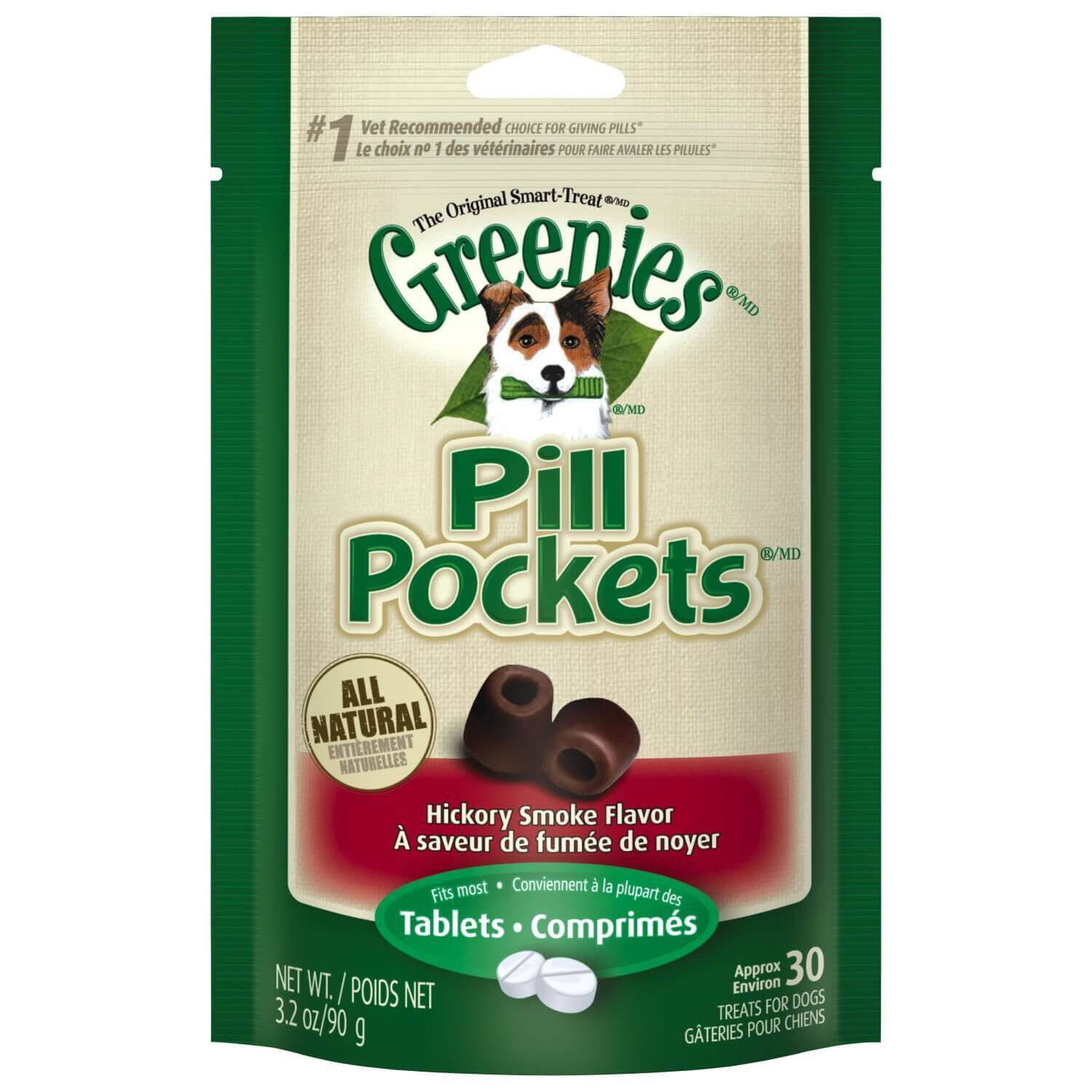 Pill Pockets Hickory Smoke Flavor Tablets Dog Treat | Pet Supermarket | Pet Supermarket