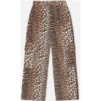 Ganni Angi Leopard-Print Denim Jeans - 28 | Coggles (Global)