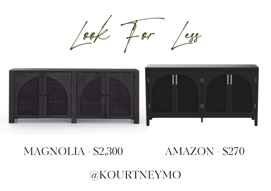 Magnolia dupe, look for less, designer inspired home, rattan sideboard, Amazon finds

#LTKhome