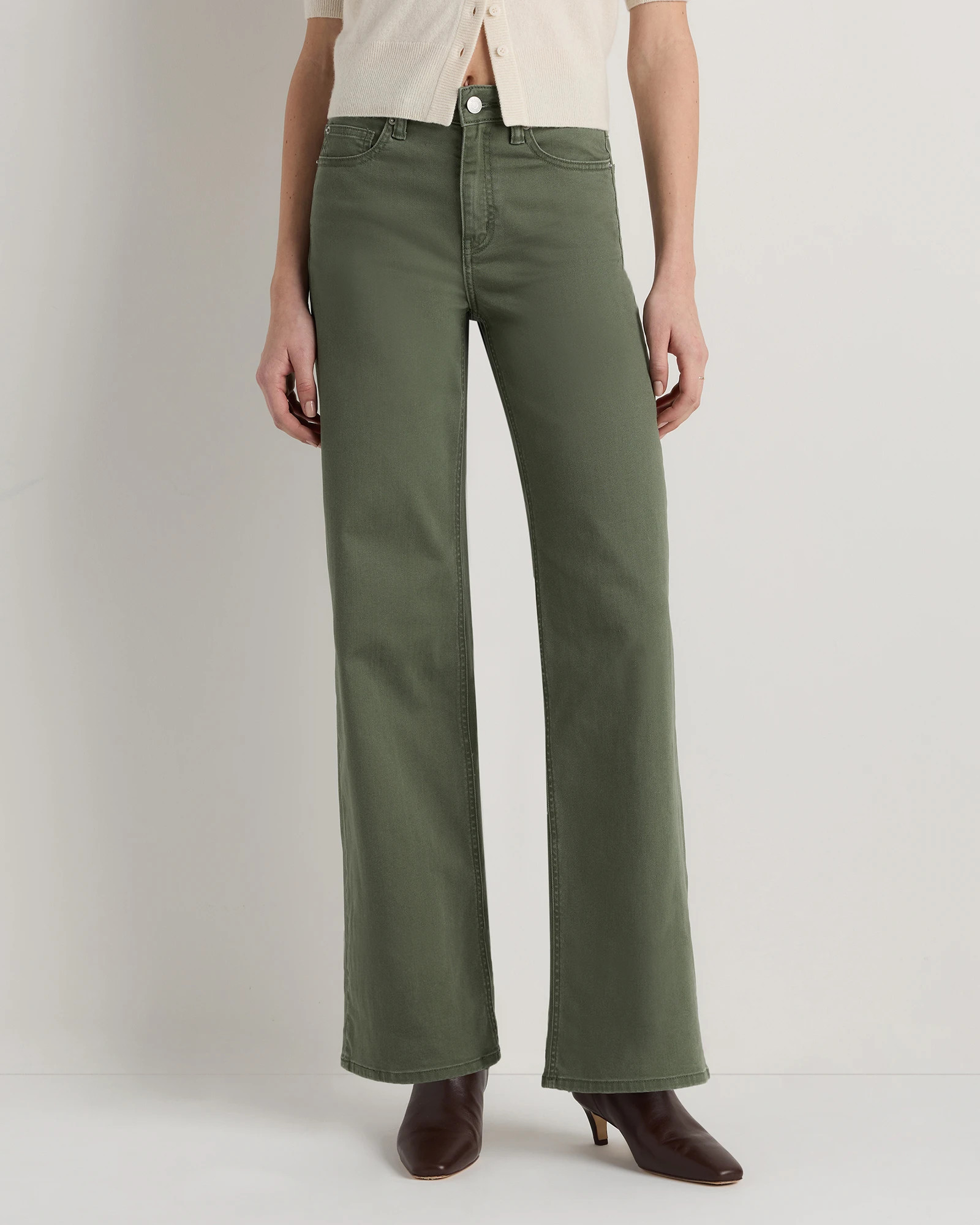 Bella Stretch Wide Leg Jeans | Quince