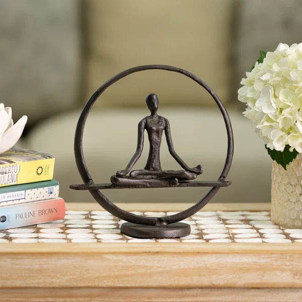 Deiondre Yoga Meditation Circle Figurine | Wayfair North America
