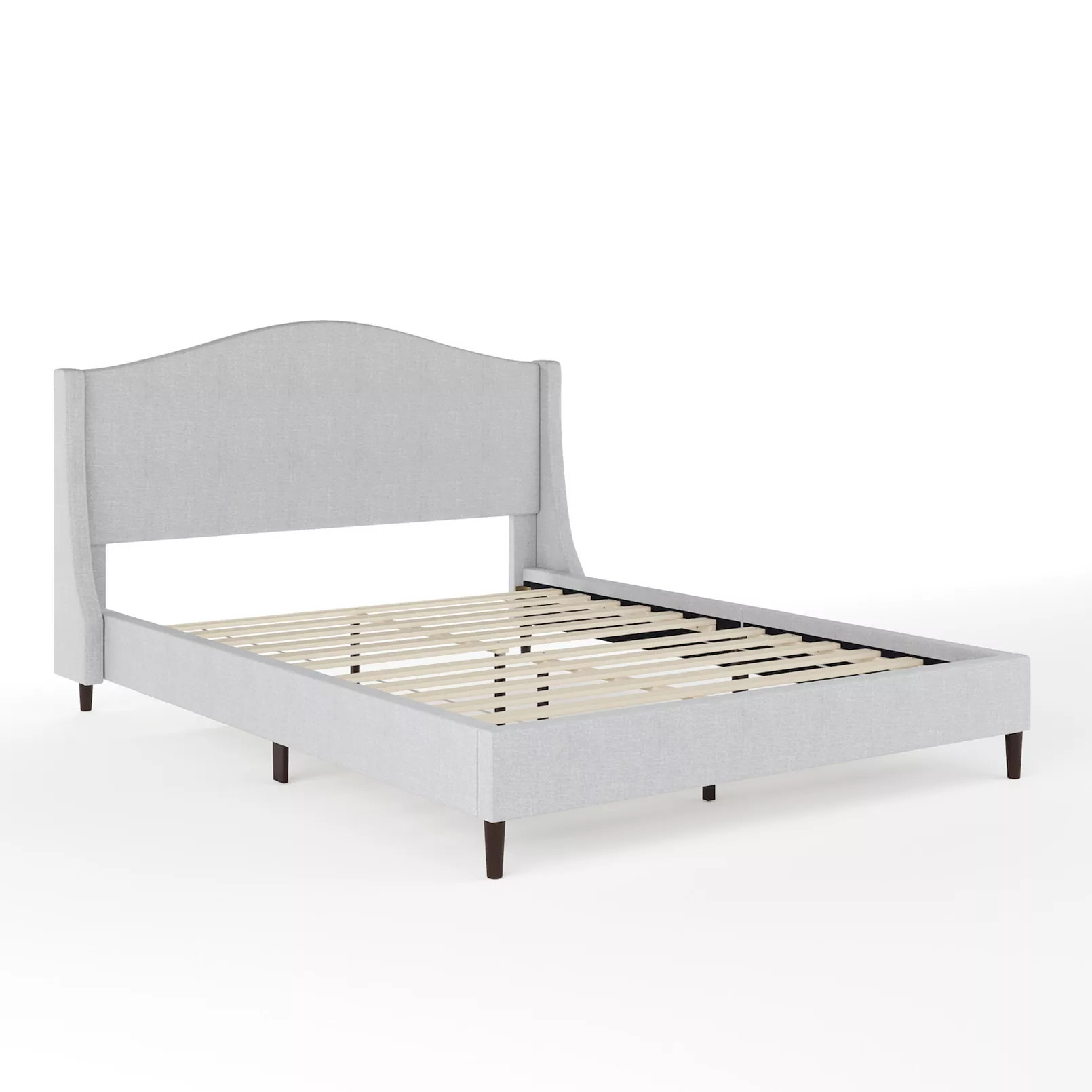 Martha Stewart Upholstered Platform Bed with Curved Headboard | Kohl's