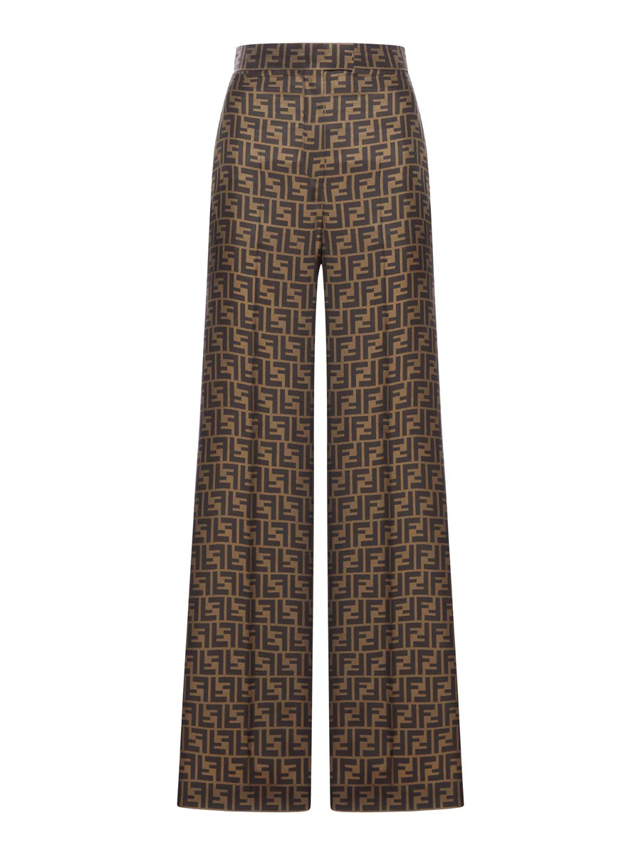 BROWN FF TWILL TROUSERS | Suitnegozi INT