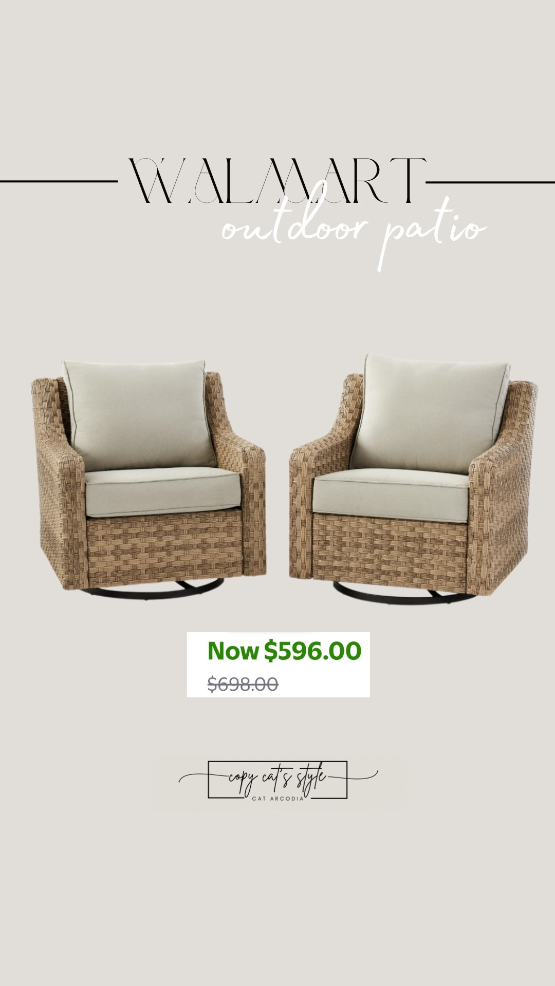 Walmart patio sale! Better home and gardens outdoor swivel gliders.  

#LTKSaleAlert #LTKSeasonal #LTKHome