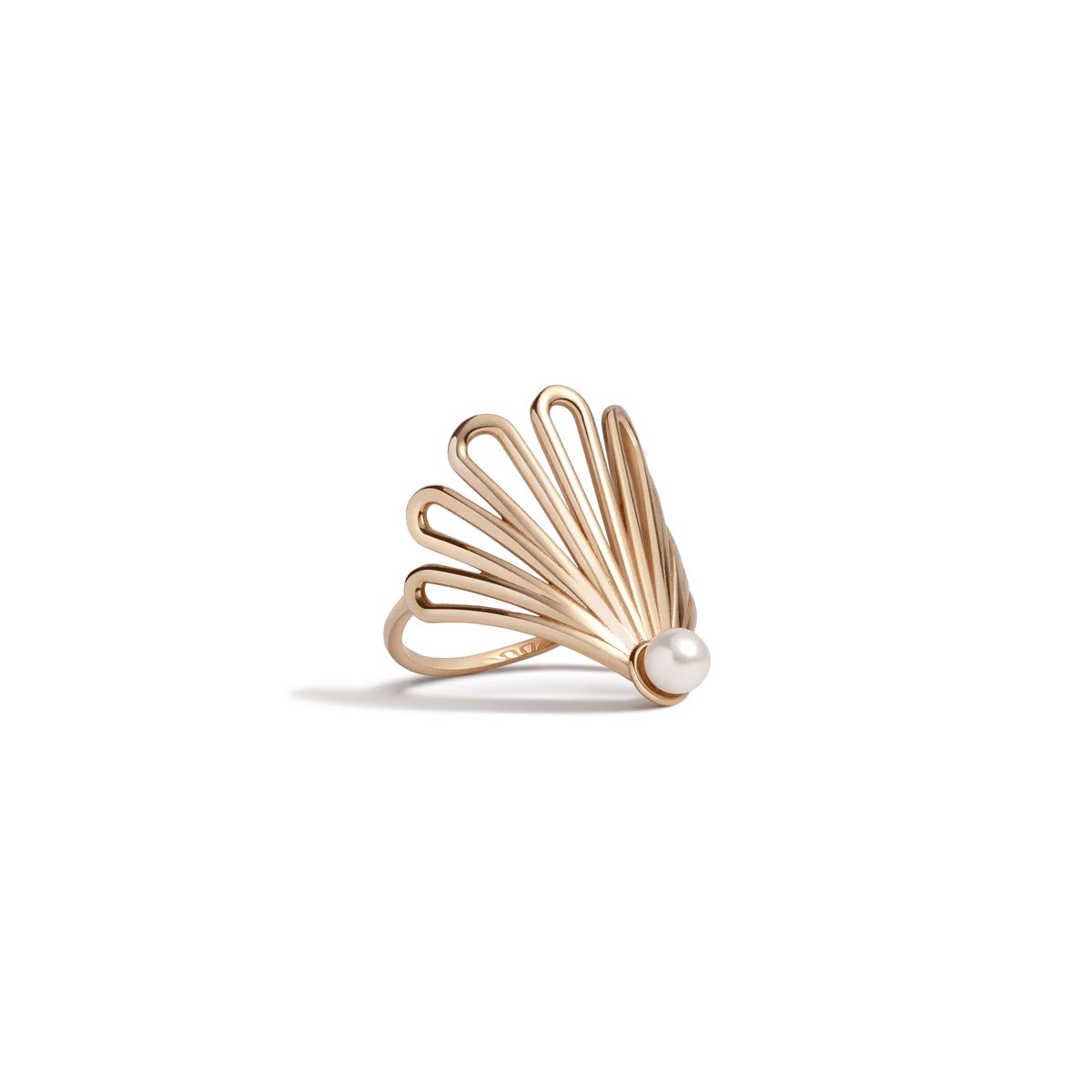 Deco Fan Pearl Ring | AUrate New York