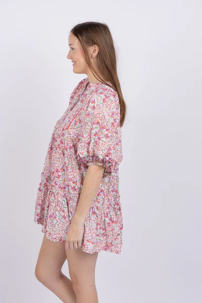 Poupette St Barth Mini Dress Aria Ct Pm in Pink Mini Jonquille | CoatTails LLC