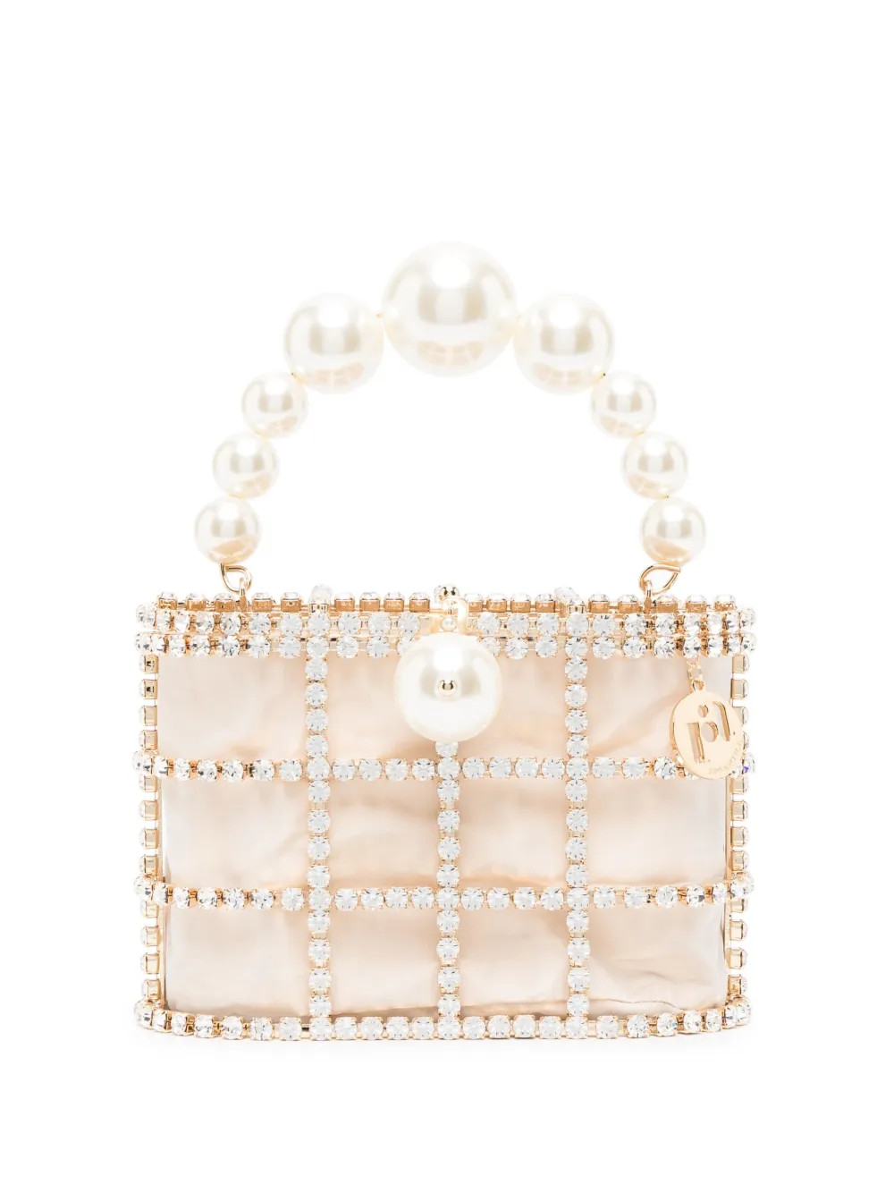 Rosantica Holli Faux pearl-embellished Mini Bag | Gold | FARFETCH | Farfetch Global