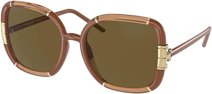 Tory Burch TY9071U Square Sunglasses for Women + BUNDLE With Designer iWear Eyewear Kit | Amazon (US)