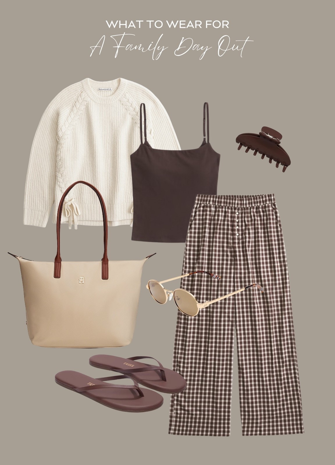 A day out with the family 🫶 30% off the look with code: AFxLTK 🙌 

Abercrombie, checked trousers, bra top, Tommy Hilfiger tote, cream knit, easy outfits, mum on the go

#LTKautumn #LTKuk #LTKsummer