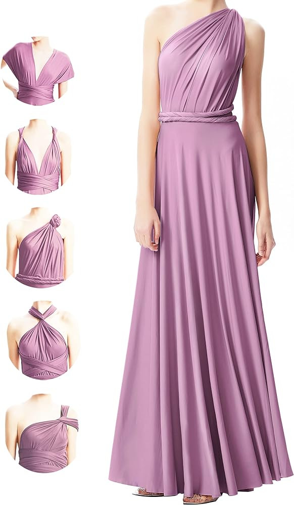 Infinity Dresses for Bridesmaids,Wedding Guest Dresses for Women,Plus Size Wrap Dress Long Maxi C... | Amazon (US)