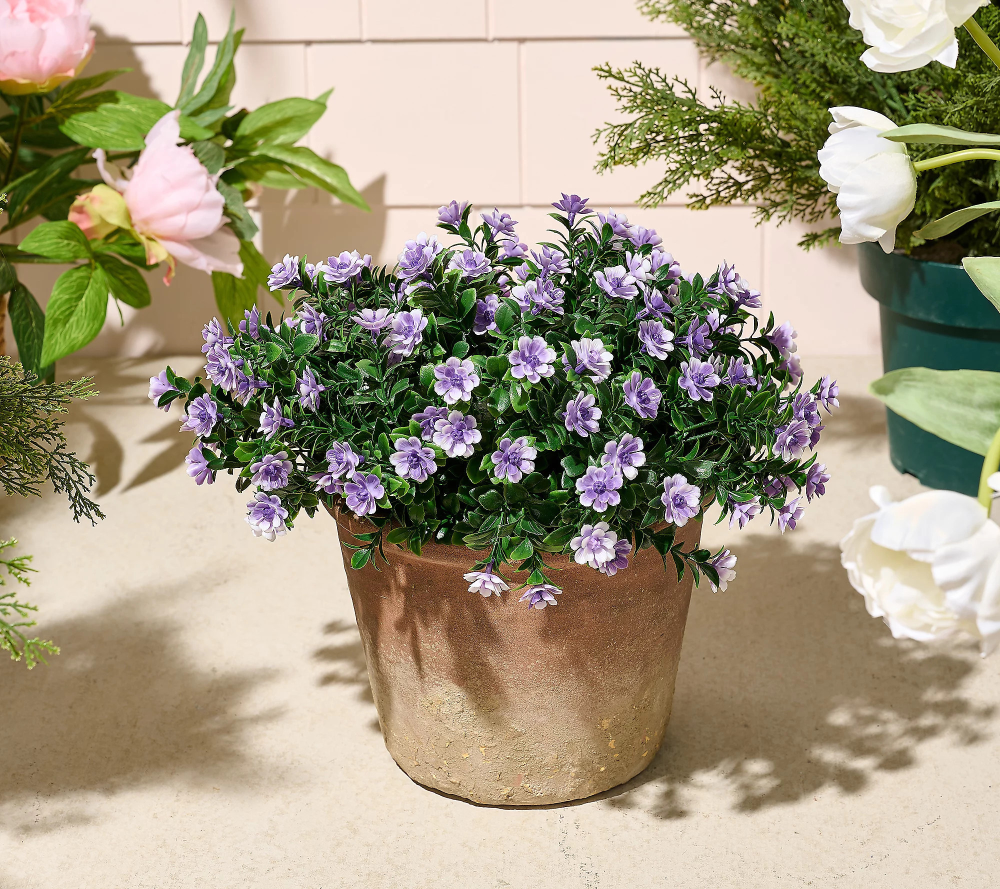 As Is Wicker Park 11"" Faux Wildflower Urn Filler | QVC