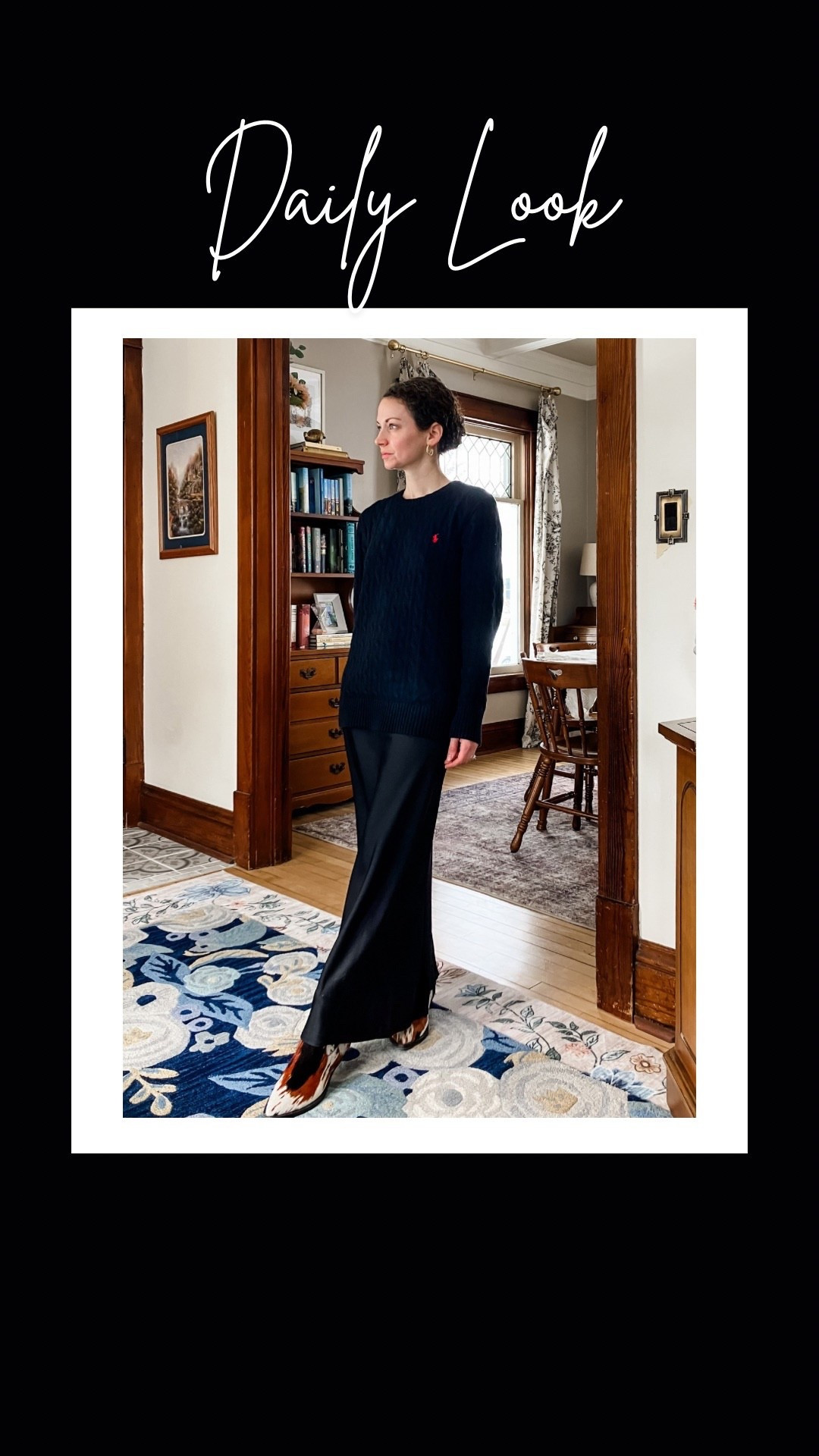 An all black outfit for winter!
Black cable knit sweater from Polo Ralph Lauren. 
Black satin skirt from Amazon. 
Calf hair booties from Marc Nolan. 
Petite outfit. Neutral outfit. Winter outfit. Classic outfit. Modest outfit  

#LTKootd #LTKgrwm #LTKdayinmylife