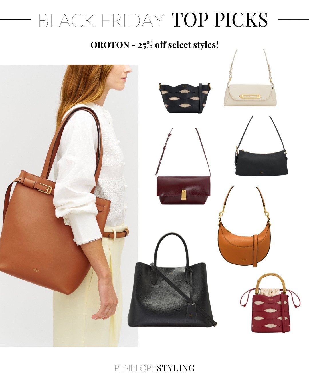 SEVEN days of sale tips - Oroton handbags!! You can’t go wrong with a gorgeous new leather bag (or two!) in the Black Friday sales….

Up to 40% selected styles 

#blackfriday #onsale #handbag .#leatherbag 
