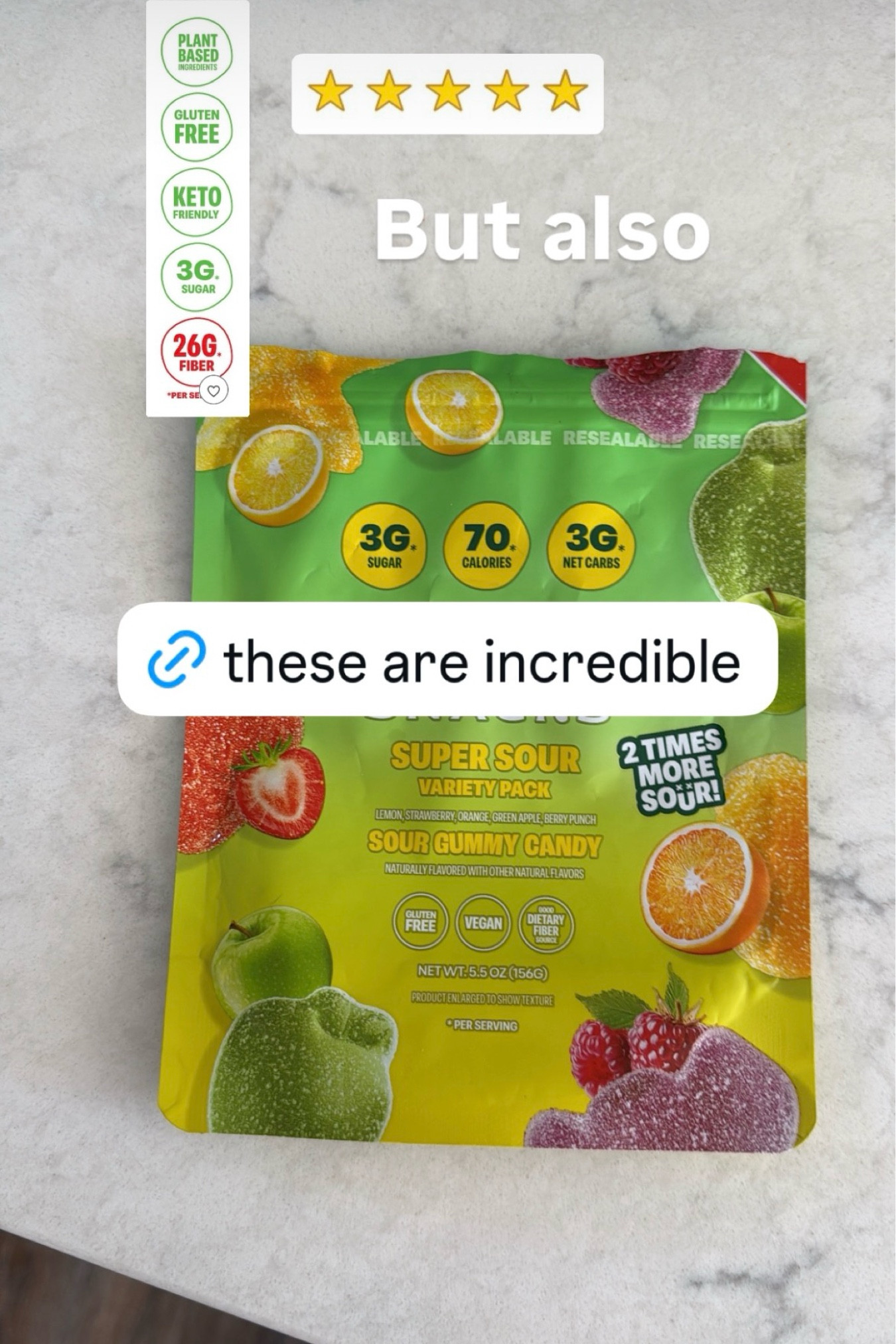 These sour gummies are incredible! 

#LTKdayinmylife #LTKfoodie