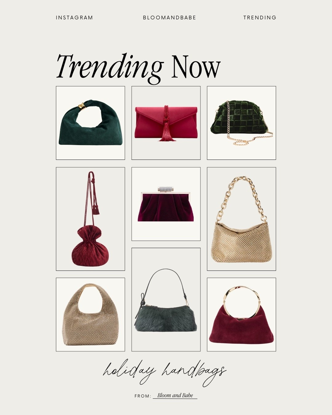These are the holiday handbags I keep coming back to. Festive, stylish, and perfect for all the season’s parties.

#LTKHoliday #LTKootd #LTKSeasonal