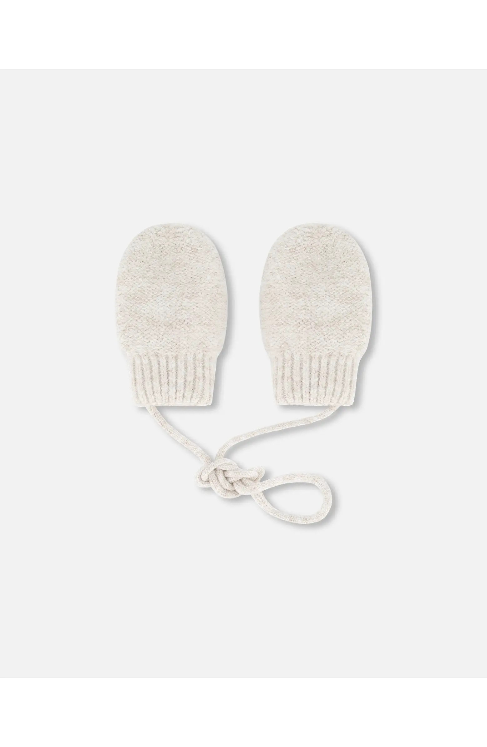 Baby Unisex Newborn Knit Mittens No Thumbs Off White | Nordstrom