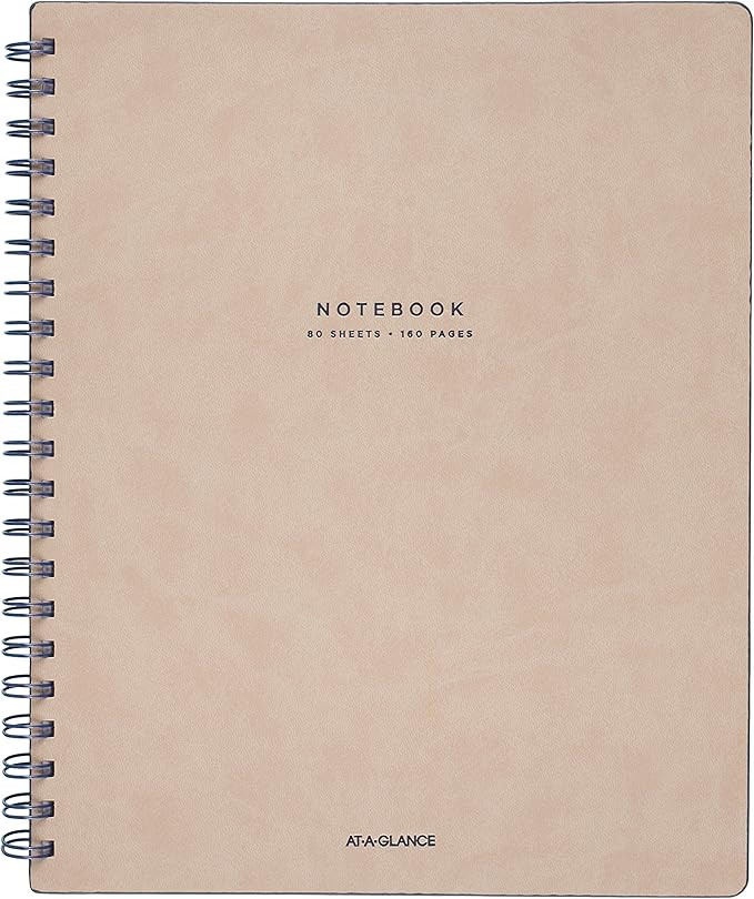 AT-A-GLANCE Notebook, Twinwire, Ruled, 80 Sheets, 11 x 8-1/4", Collection, Tan/Blue (YP14307) | Amazon (US)