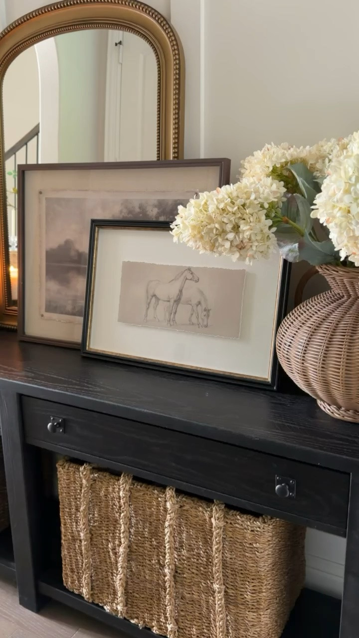 OBSESSED with our entry table right now!! This My Texas House mirror and our wall art are the perfect combo!!

#LTKSeasonal #LTKHome