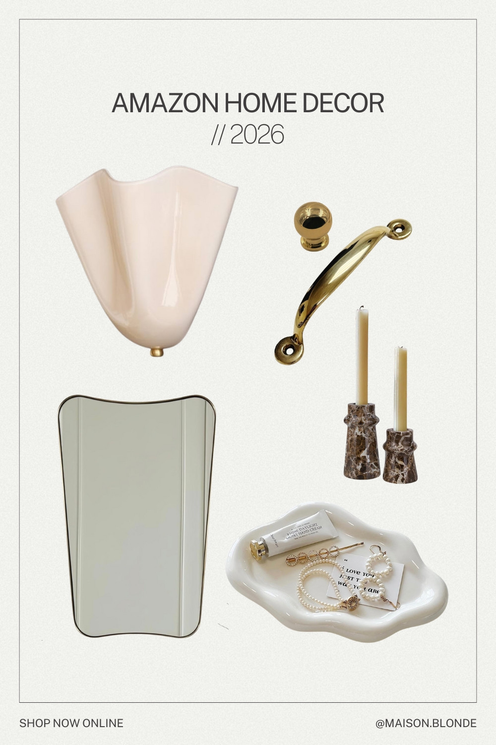 The Amazon finds we’d actually use in a designer home 🤍
Cost-effective décor that feels elevated, sculptural, and timeless — from soft glass sconces to warm brass accents and organic trays.

#AmazonFinds #DesignerApproved #HomeDecorIdeas #LuxuryForLess #NeutralHome #ModernClassic 

 #LTKcanada #LTKhome