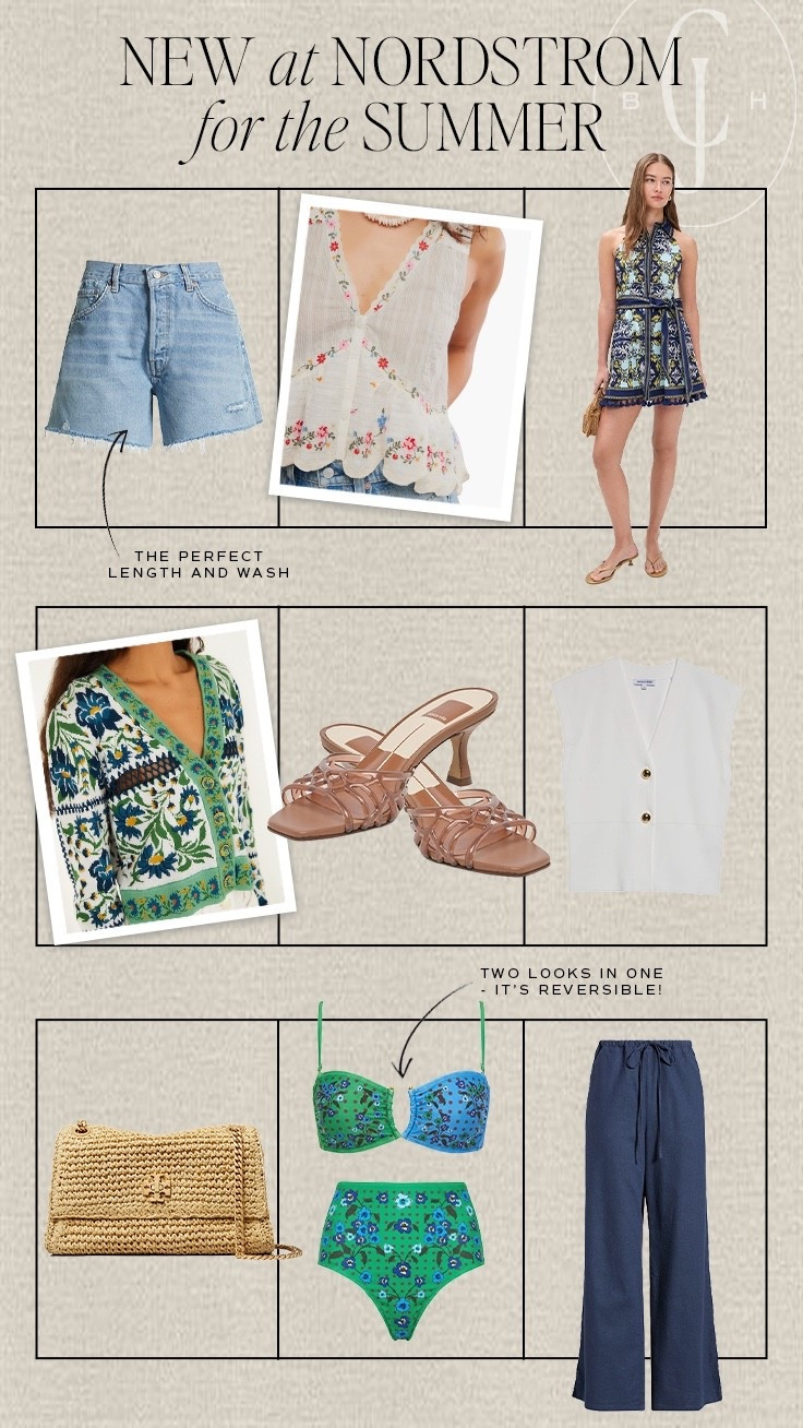 New arrivals at Nordstrom for the summer season. Think jelly shoes, bold patterns and the perfect Jean shorts.

#LTKootd #LTKSeasonal