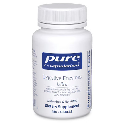 Pure Encapsulations Digestive Enzymes Ultra - Vegetarian Digestive Enzyme to Support Protein, Carb, Fiber, and Dairy Digestion* - 180 Capsules | Target