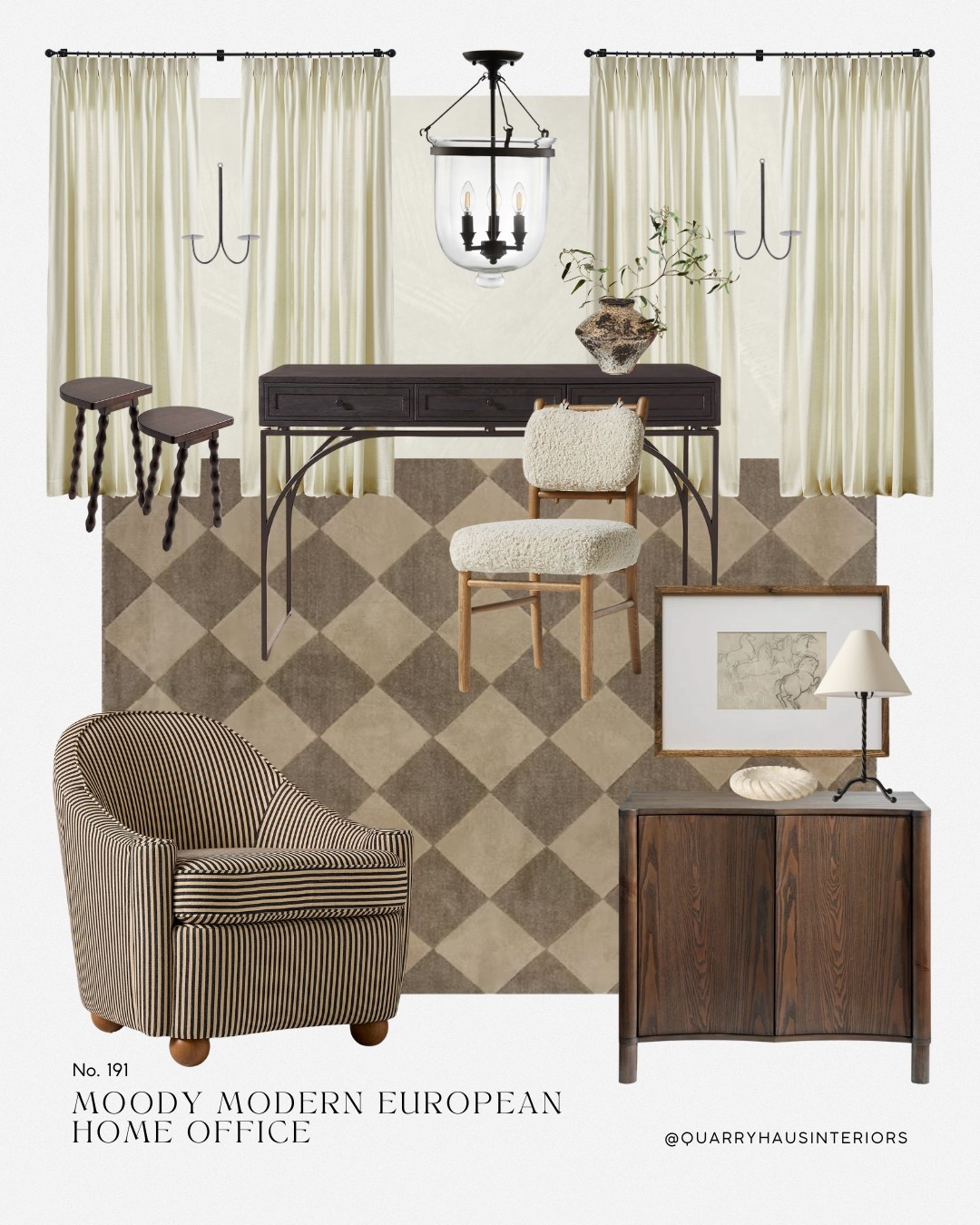 Moody modern European home office design 🤎 featuring neutral tones and timeless touches.

Home office space furniture decor desk chair storage organization lighting

#LTKHome