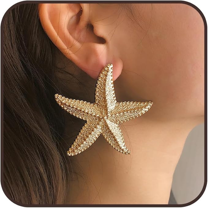 Starfish Earrings for Women - Gold and Silver Stud Earrings for Summer Beach, Holiday, Vacation -... | Amazon (CA)