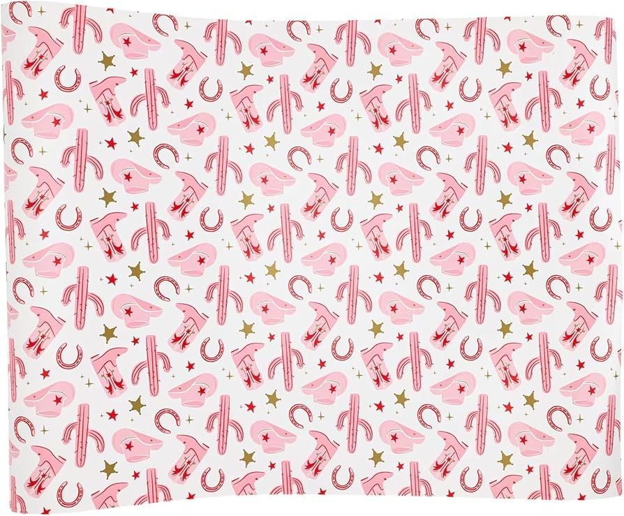 Cowgirl Pattern Paper Table Runner | Amazon (US)